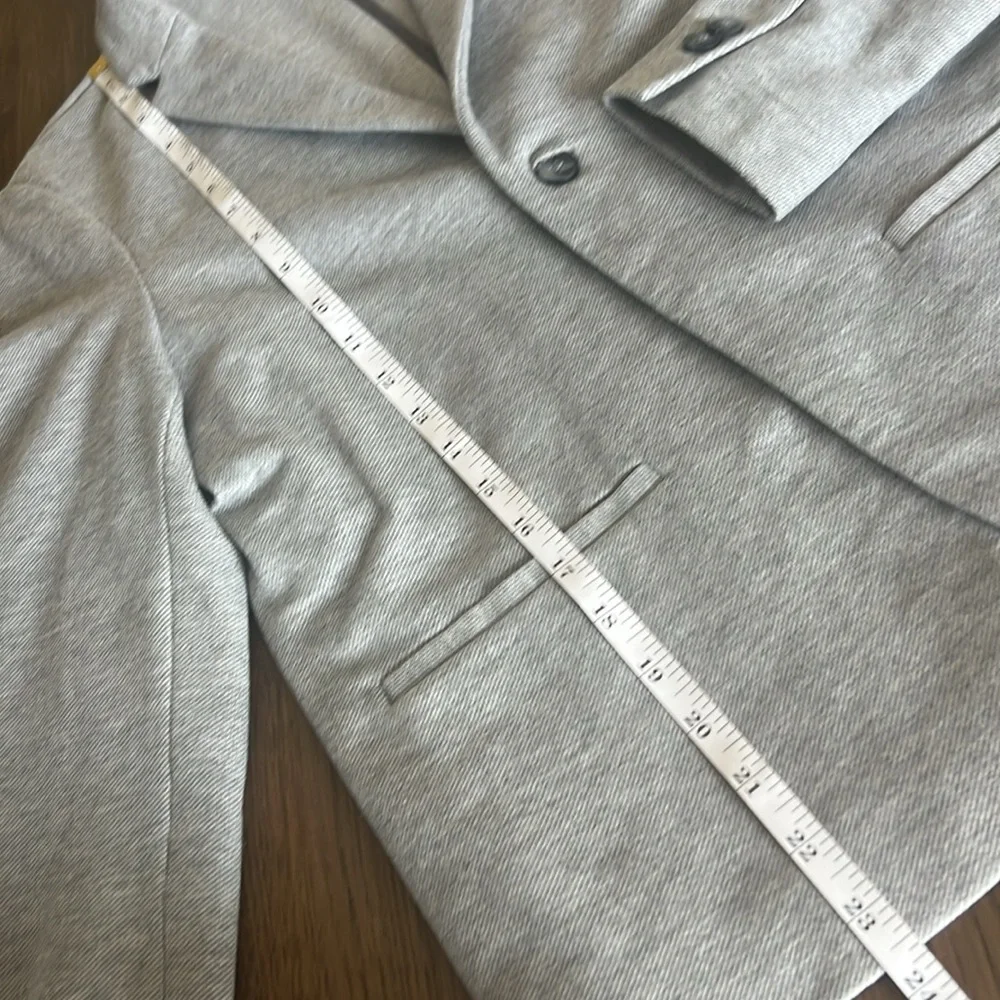 Zara Women's Heather Grey 1 Button Blazer 13-14